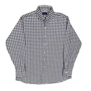 Proper Cloth Performance Dress Shirt Check Stretch Long Sleeve 41 16 Large